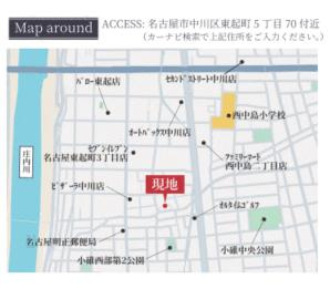 名古屋市中川区東起町５丁目の新築一戸建の地図| 