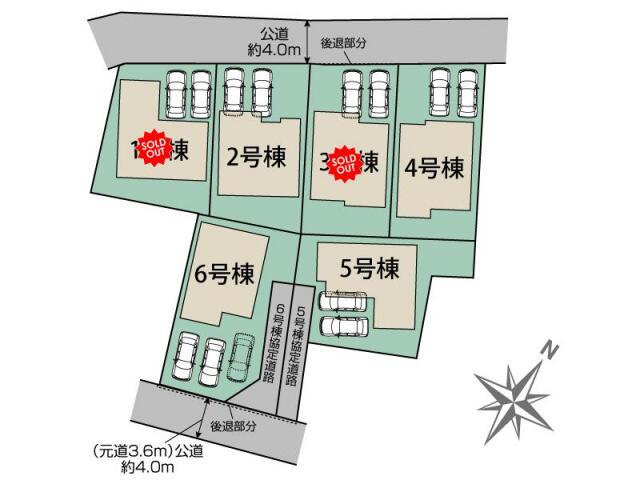 名古屋市港区船頭場２丁目の新築一戸建の区画図|名古屋市港区船頭場2丁目6棟 … 