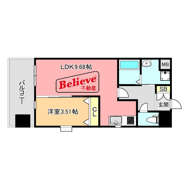 クオリアけやき通りの間取り|使い勝手の良い間取りです♪