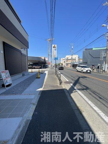 小田原市東町　新築戸建の前面道路含む現地写真|前面道路含む現地写真です