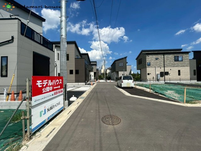 大宮今羽町2期　新築戸建　グリーンガーデンGの前面道路含む現地写真