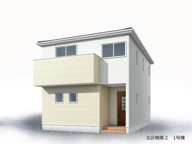 名古屋市北区楠３丁目の新築一戸建の外観パース|完成予想図（外観） 