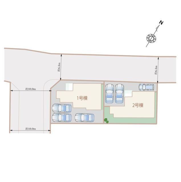 名古屋市西区清里町の新築一戸建の区画図|全体区画図 