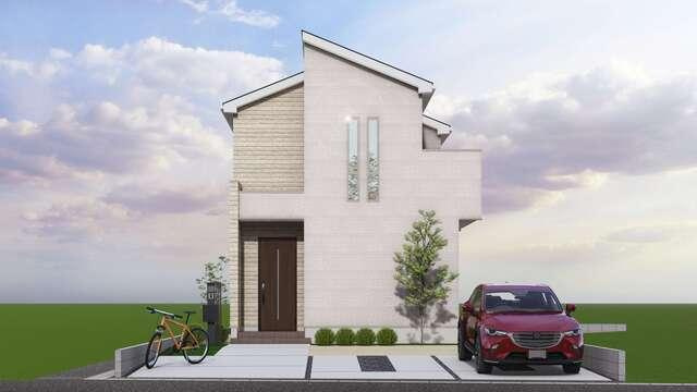 名古屋市中川区富田町大字榎津字郷中の新築一戸建の外観パース| 