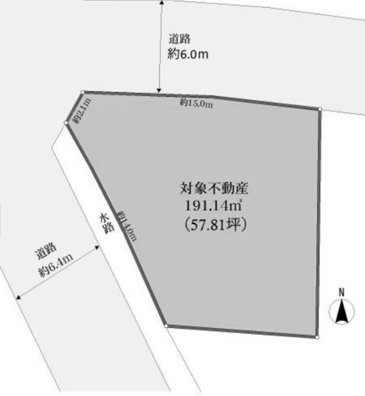 【土地図】 | 桂坂 大枝北沓掛町三丁目　売土地