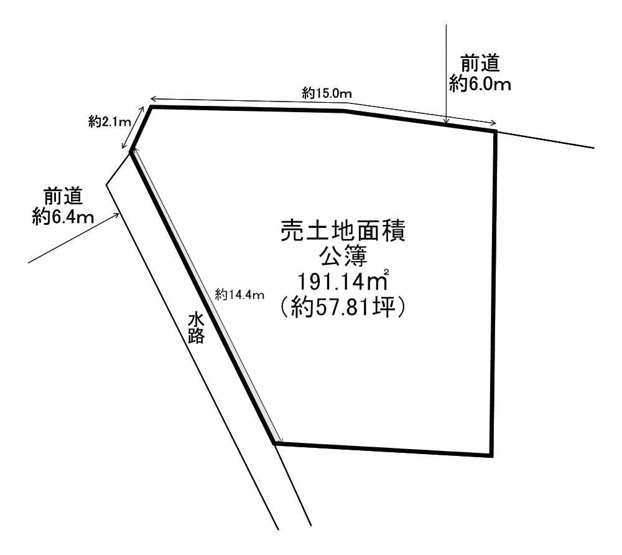 【土地図】 | 桂坂 大枝北沓掛町三丁目　売土地