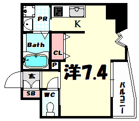 【間取り】 | エスリード中山手県庁前