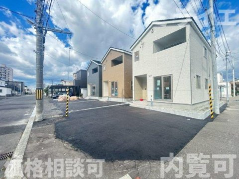【新築戸建】札幌市北区北26条西15丁目3棟の駐車場|駐車2台可