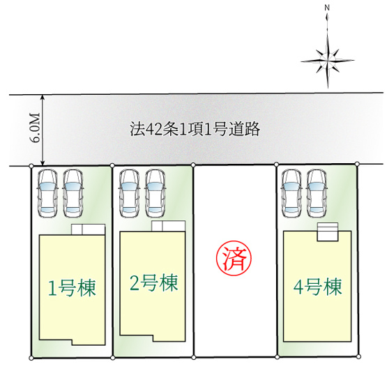 【区画図】 | ご家族様のプライベート空間が確保できる素敵な間取りです。また敷地ゆったりですので、おうち時間を楽しむのにもぴったりですね♪
