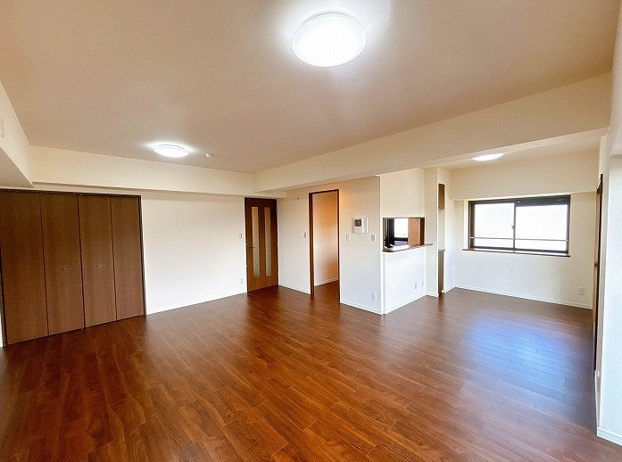 リフォーム　中古マンション　ダイアパレス岐阜長良　平成10年築の居間・リビング