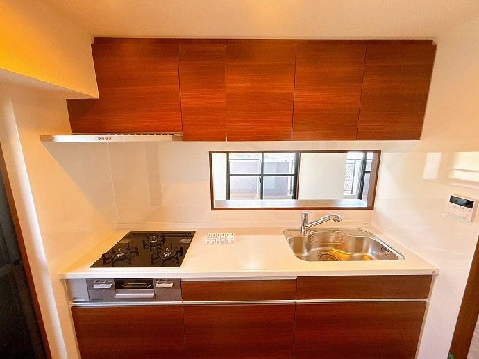 リフォーム　中古マンション　ダイアパレス岐阜長良　平成10年築のキッチン