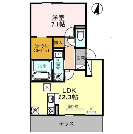 セジュール南耳原の間取り