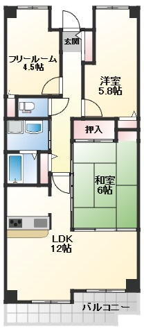 ロイヤルシャトー手柄南の間取り