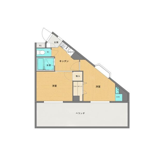 ハイムタケダT-8の間取り