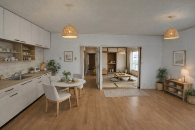 【玄関】 | 府中団地6棟 | 廊下がありプライベート空間の確保がしやすいです