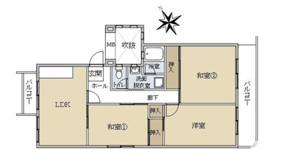 【トイレ】 | 府中団地6棟 | 温水洗浄便座の設置が可能