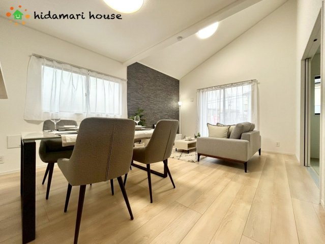 蓮田市黒浜第10　新築平屋戸建　クレイドルガーデン01の居間・リビング|LDK：16.5帖