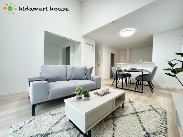 蓮田市黒浜第10　新築平屋戸建　クレイドルガーデン01の居間・リビング|LDK：16.5帖