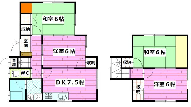 M貸家の間取り