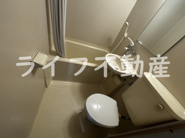 ハイツ松風の浴室|コンパクトで使いやすいお風呂です