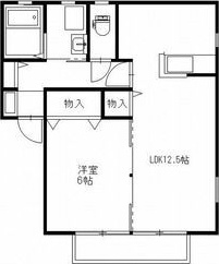 【間取り】 | ハピネスF(針ヶ谷町)
