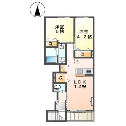 カーサ　シエルの間取り