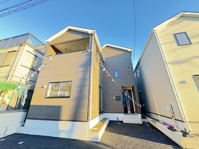 【外観】 | 志木市中宗岡5丁目　新築一戸建住宅　全4棟　(志木本店) | 現地（2025年12月）撮影
建物完成済み。実際の暮らしをイメージしやすい新築戸建です。