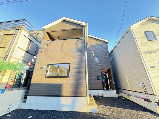 【外観】 | 志木市中宗岡5丁目　新築一戸建住宅　全4棟　(志木本店) | 現地（2025年12月）撮影
室内見学可能。完成物件のため、細部までご確認いただけます。