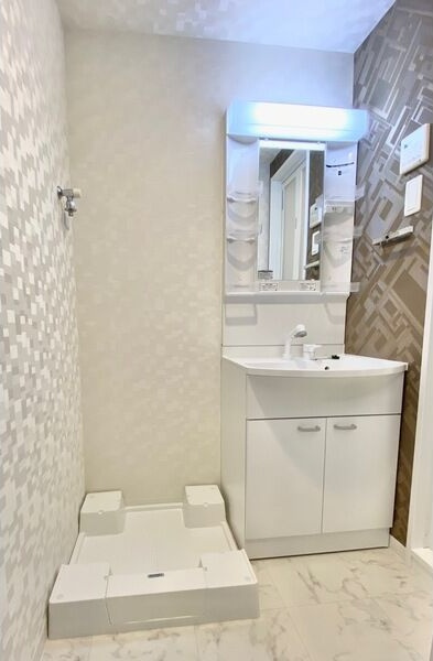 S-RESIDENCE庄内通の洗面所