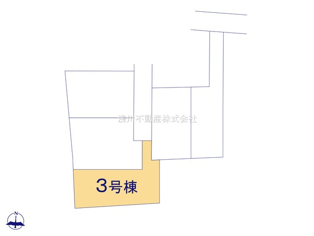 八王子市　川口町　新築一戸建て　４６期の区画図|～全5区画の新しいコミュニティーが誕生～