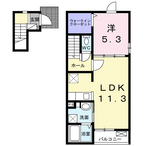 桜庵　Ｂの間取り