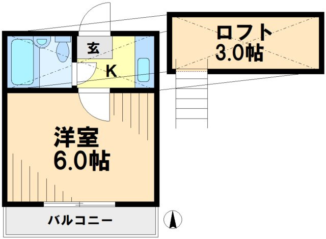 クリアス北坂戸Aの間取り