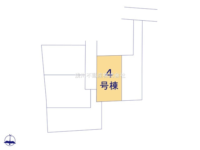 八王子市　川口町　新築一戸建て　４６期の区画図|～全5区画の新しいコミュニティーが誕生～