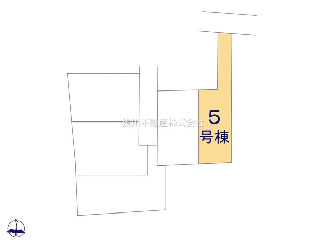 八王子市　川口町　新築一戸建て　４６期の区画図|～全5区画の新しいコミュニティーが誕生～