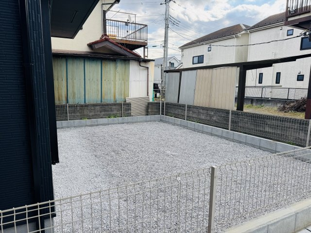 八王子市　川口町　新築一戸建て　４６期の庭|～ガーデニングやお子様のプール遊びなども楽しめる広い庭付き～