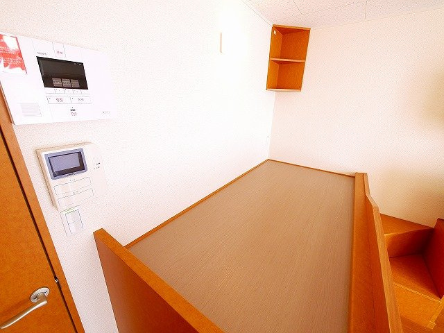 レオパレスサンコート学園前Ｂのセキュリティ|モニター付きインターフォン