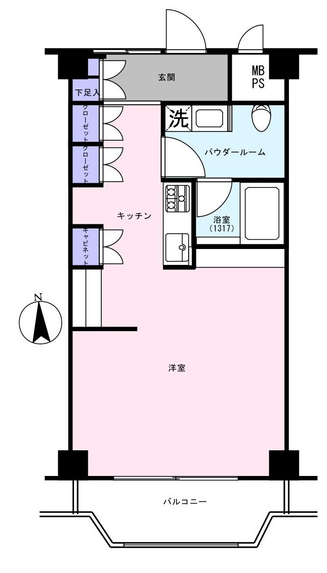 サンセール新宿の間取り
