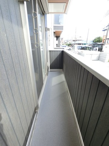 D-ROOM都賀2丁目Ⅱ－A棟のバルコニー