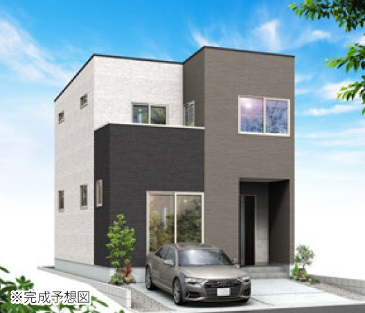 駿河区中島20期　新築戸建　全３棟　２号棟の外観パース