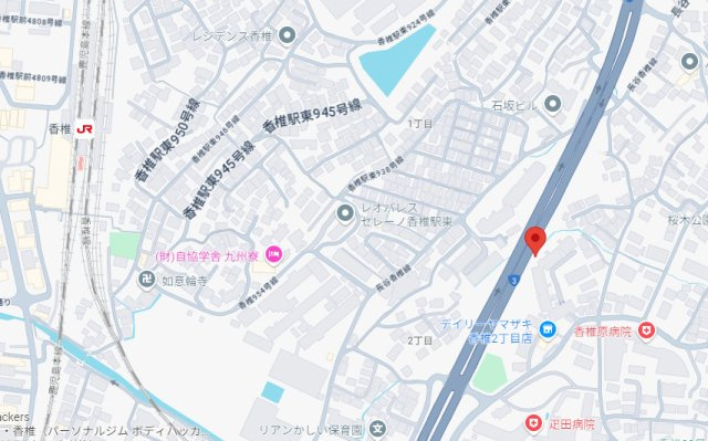 三愛シティライフ香椎の地図