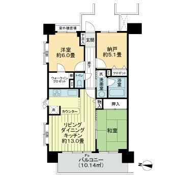 ライオンズプラザ池之端の間取り