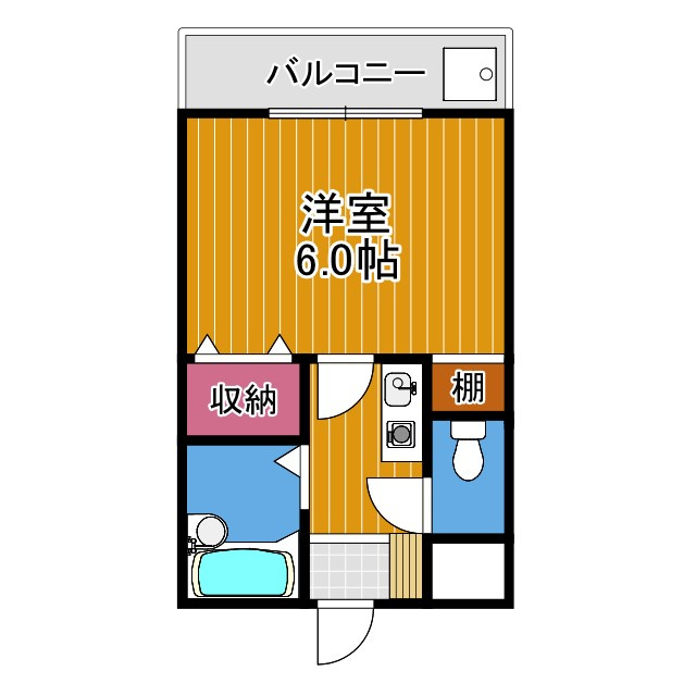 ベルメゾン一須賀Ⅰ号館の間取り