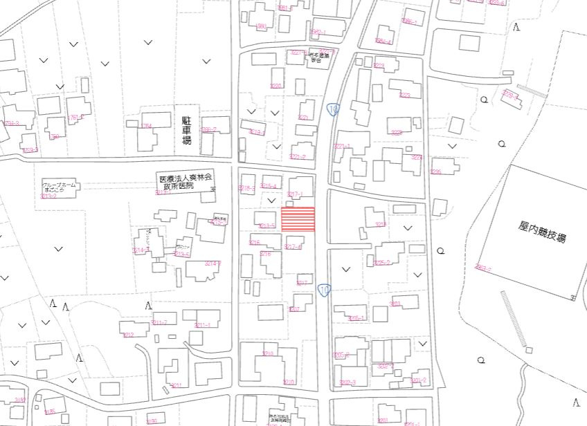 都城市高城町穂満坊の売地の土地図