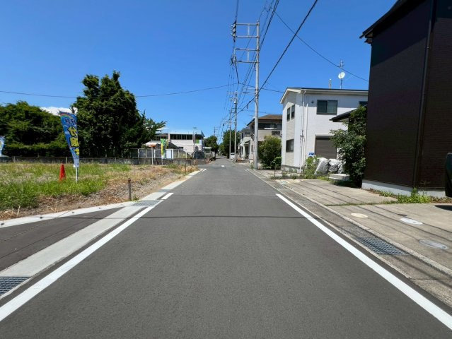 平塚市山下1丁目売地　№3の前面道路含む現地写真|前面道路含む現地写真です