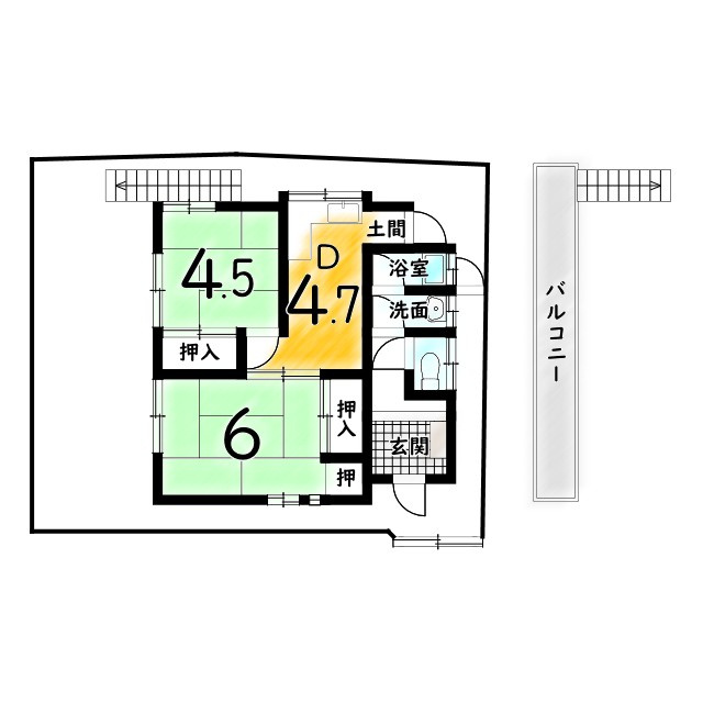 塚口町４丁目の外観|リフォーム渡し！お客様の好みで追加のリフォームやＤＩＹも楽しめる♪