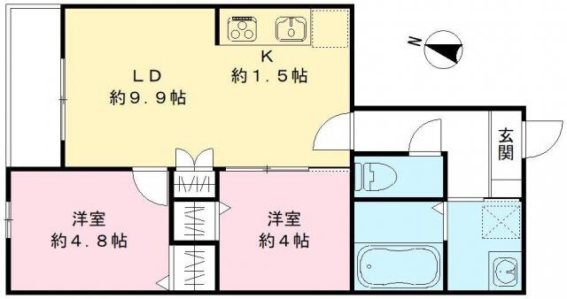 【間取り】 | ハーモニー多摩平
