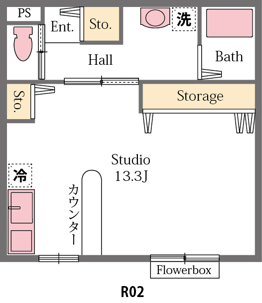 フレンドリーⅡの間取り