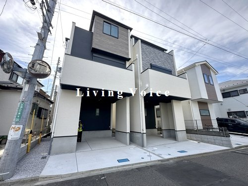 【外観】 | 【仲介手数料０円】相模原市南区古淵11期　新築一戸建て　1号棟　全2棟 | 全体【仲介手数料０円】相模原市南区古淵11期　新築一戸建て　全2棟