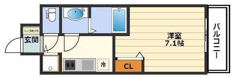 プレサンス南森町ライズの間取り