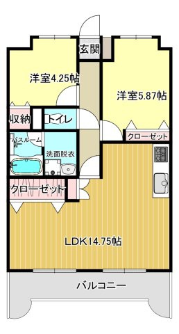 三愛シティライフ箱崎Ⅱの間取り